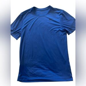 The Nike Tee Dri-Fit Men's Short Sleeve Blue .Size S